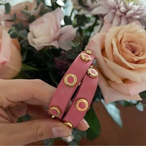 Tory Burch Leather Wrap Bracelet
